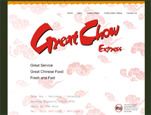 Tablet Screenshot of greatchow.ca